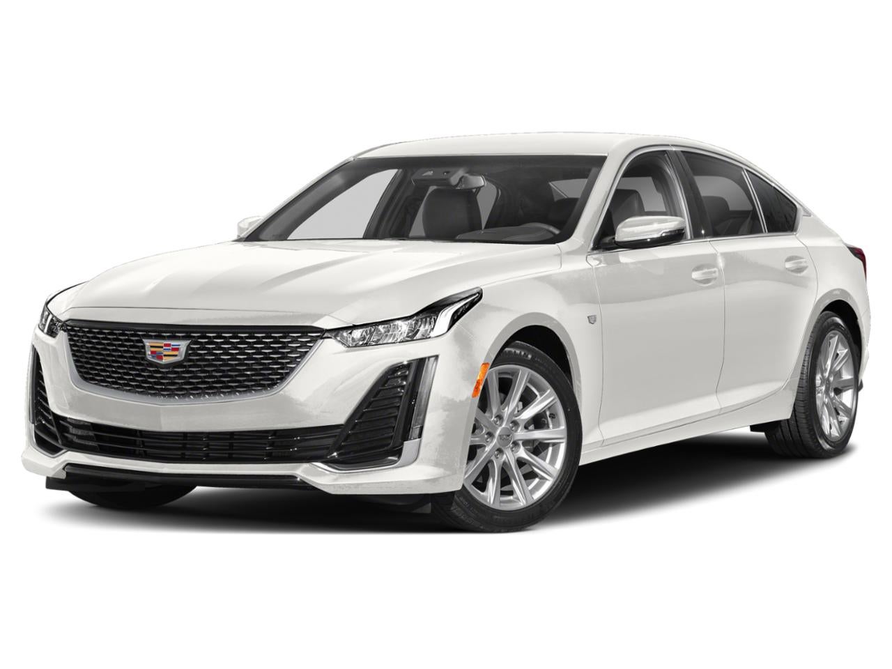 2024 Cadillac CT5 4dr Sdn Premium Luxury in Crystal White Tricoat — front three-quarter view