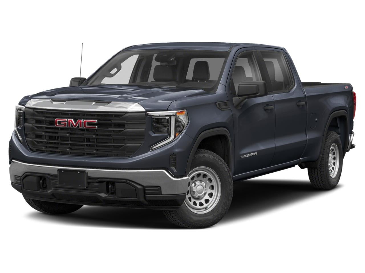 2023 GMC Sierra 1500 Crew Cab Short Box 4-Wheel Drive Denali in Titanium Rush Metallic — front three-quarter view