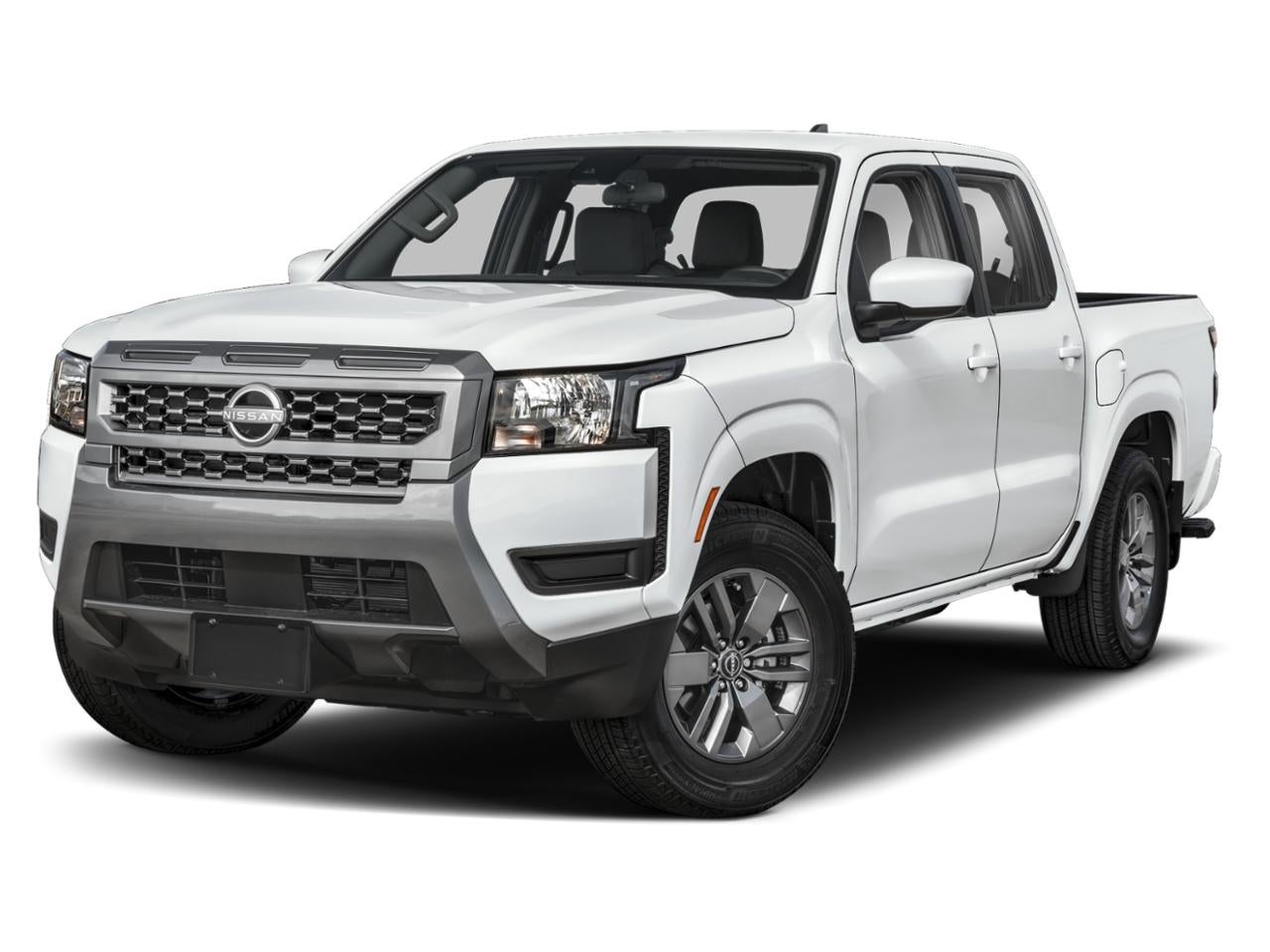 2026 Nissan Frontier Crew Cab 4x4 SV in Glacier White — front three-quarter view