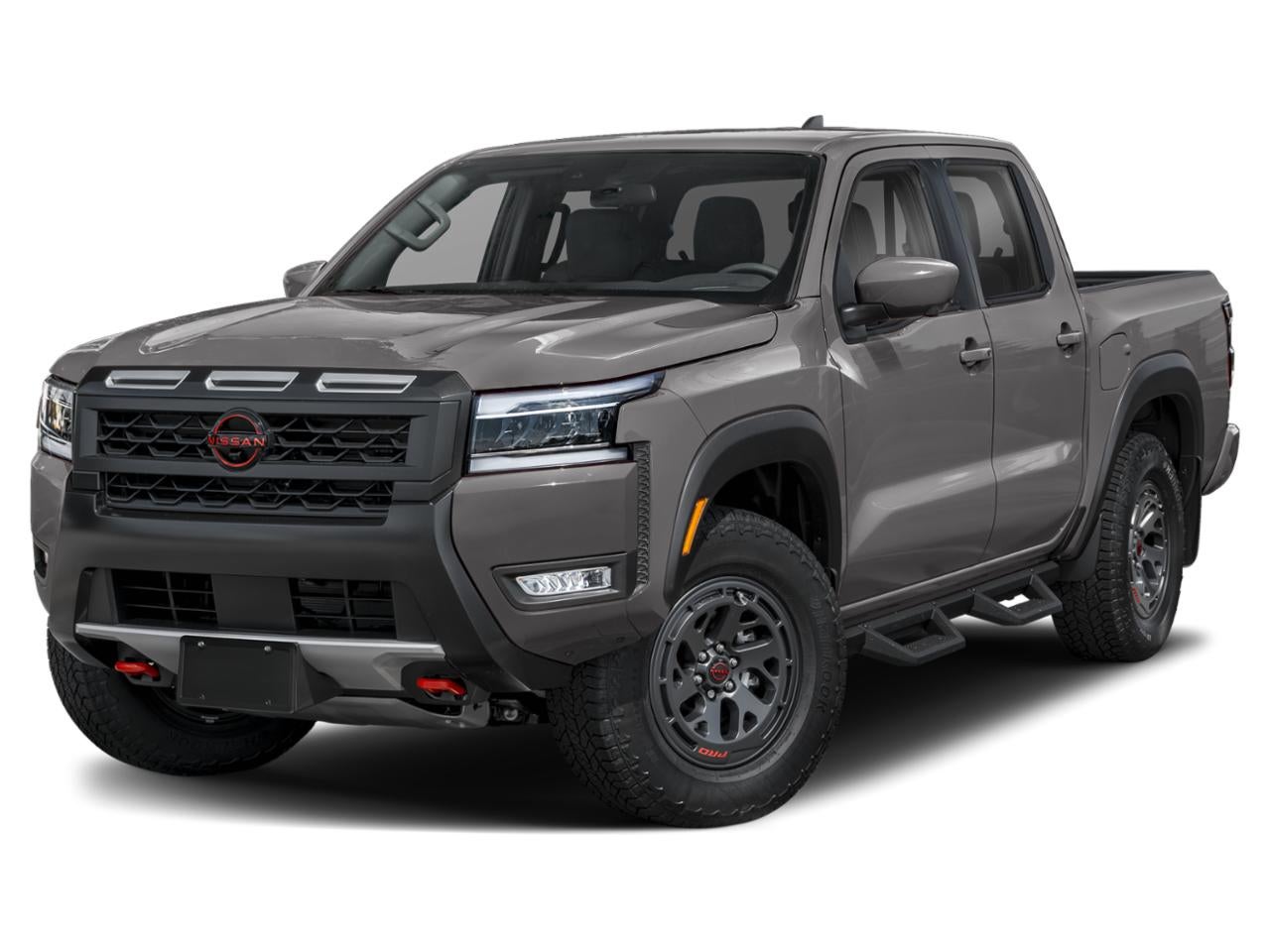 2026 Nissan Frontier Crew Cab 4x4 PRO-4X in Gun Metallic — front three-quarter view