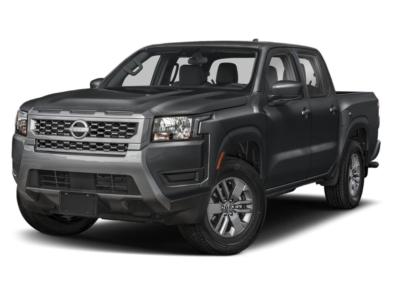 2026 Nissan Frontier Crew Cab 4x4 SV in Super Black — front three-quarter view