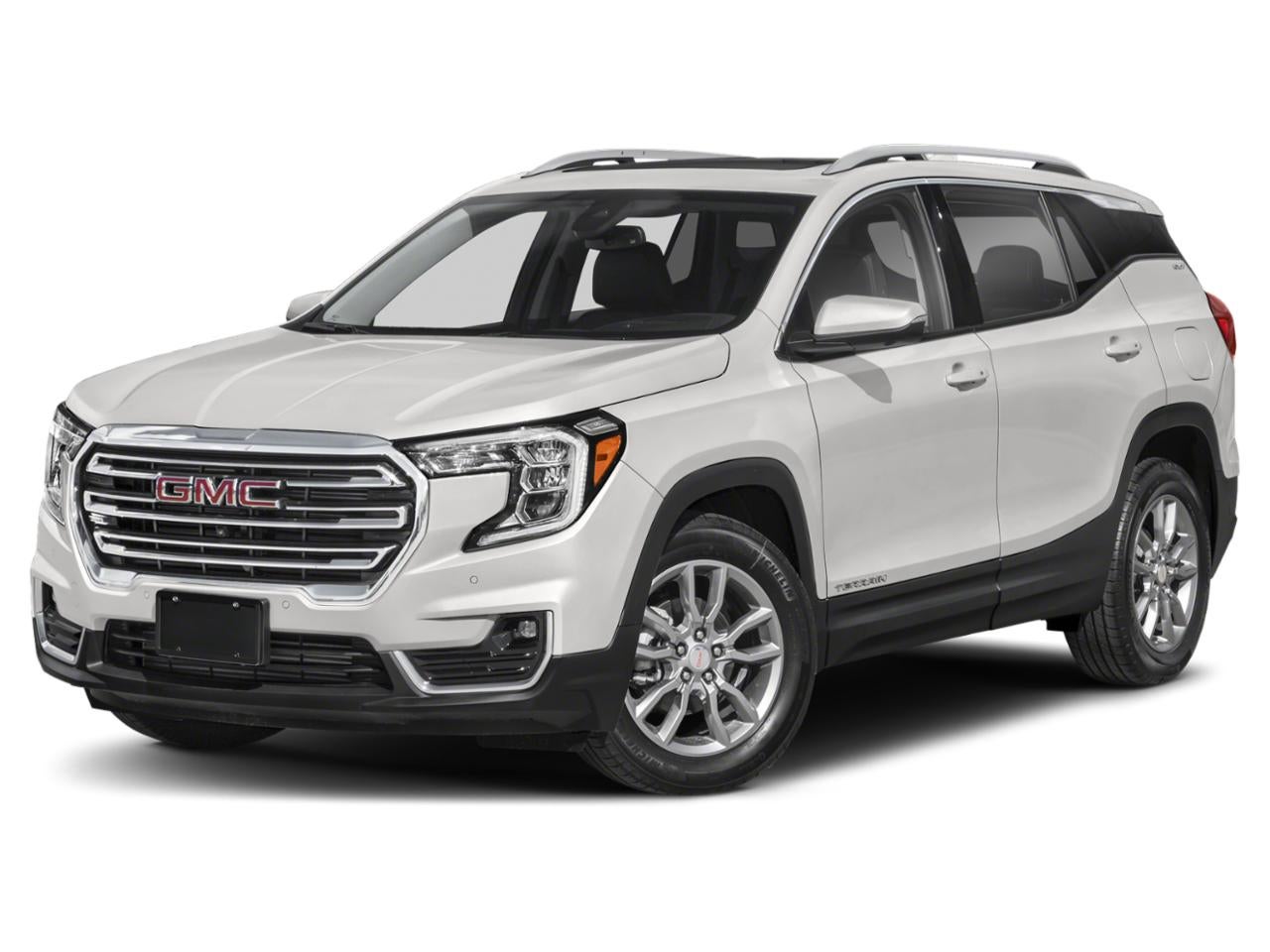 2023 GMC Terrain AWD 4dr SLE in Summit White — front three-quarter view