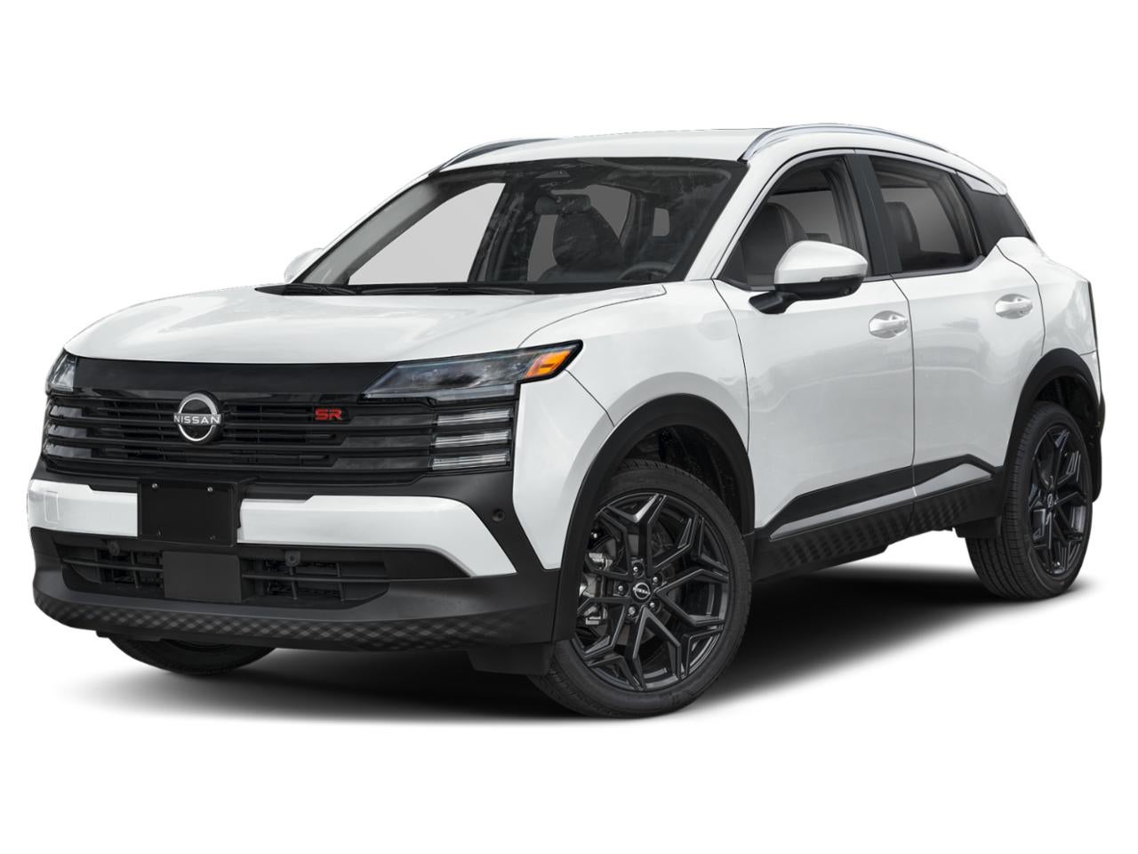 2026 Nissan Kicks SR AWD in Aspen White Tricoat — front three-quarter view