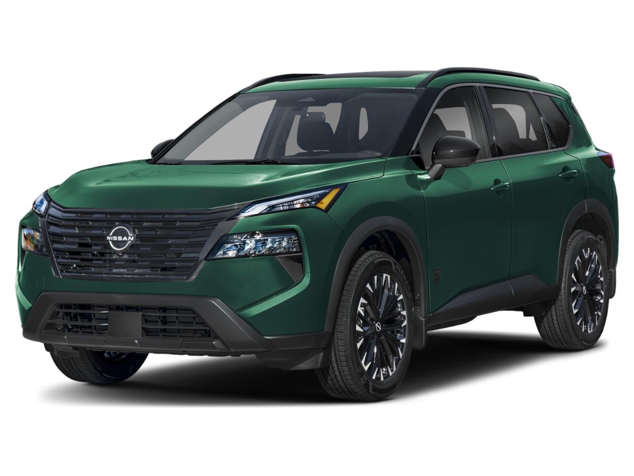 2026 Nissan Rogue 2026.5 AWD Dark Armor in Obsidian Green Pearl — front three-quarter view