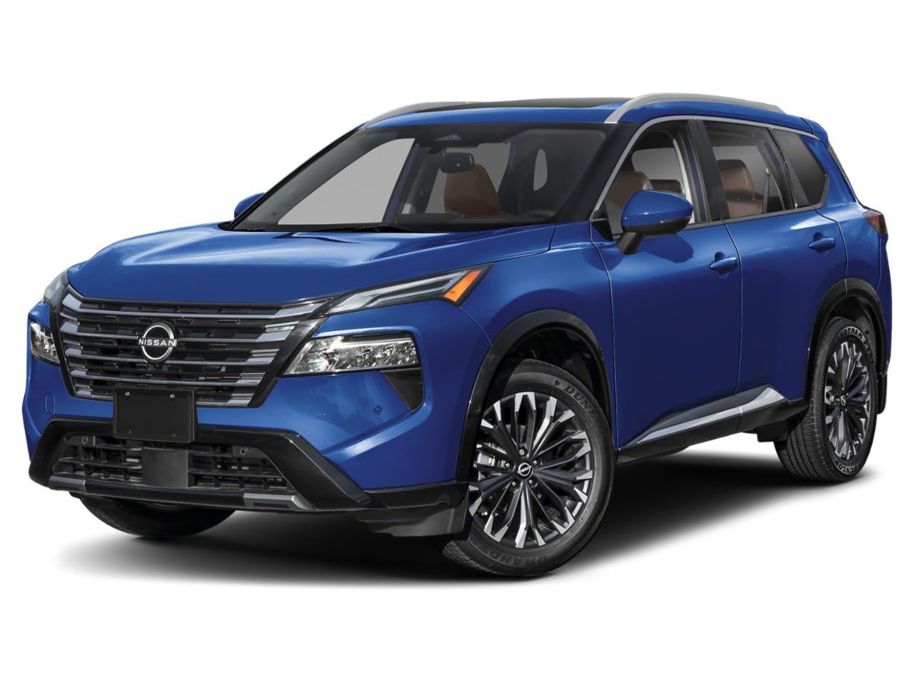 2026 Nissan Rogue 2026.5 AWD Platinum in Deep Ocean Blue Pearl — front three-quarter view