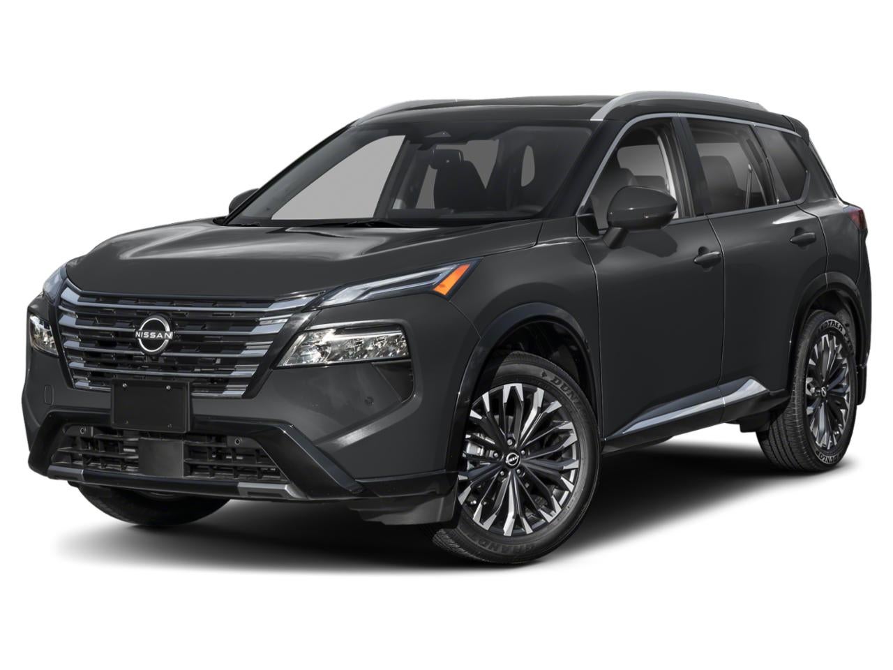 2026 Nissan Rogue 2026.5 AWD Platinum in Super Black — front three-quarter view