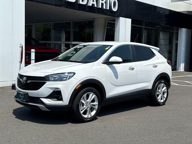 2023 Buick Encore GX Preferred AWD in Summit White — front three-quarter view